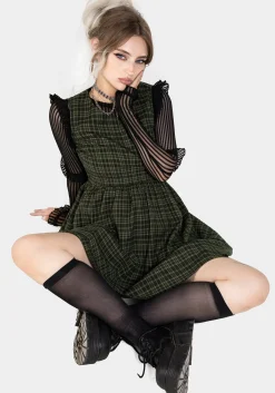 Sabine Check Mini Skater Dress