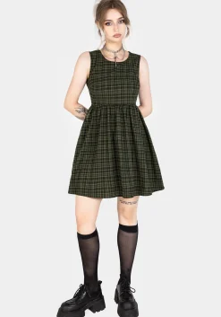 Sabine Check Mini Skater Dress