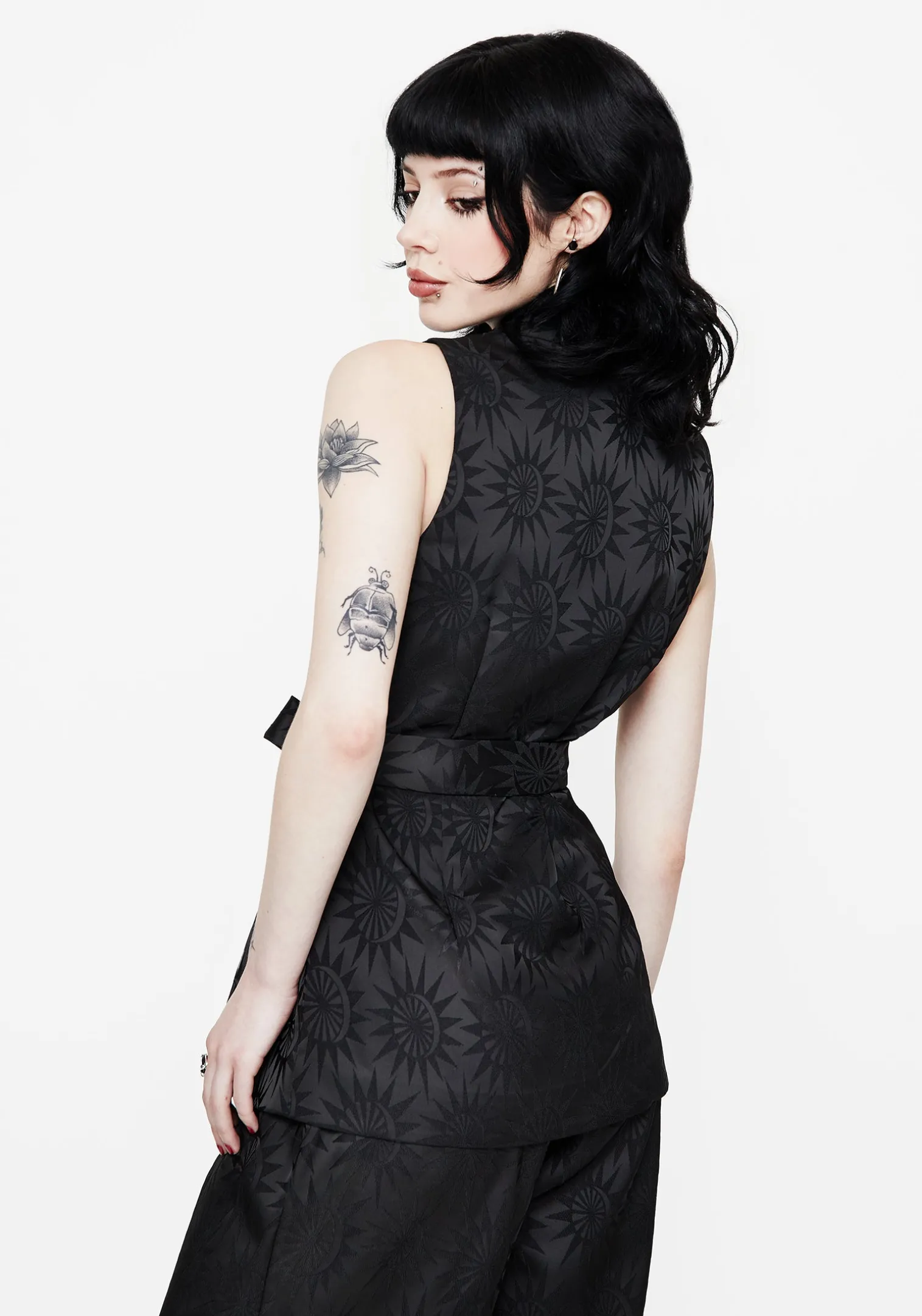 Semine Celestial Printed Tailored Waistcoat
