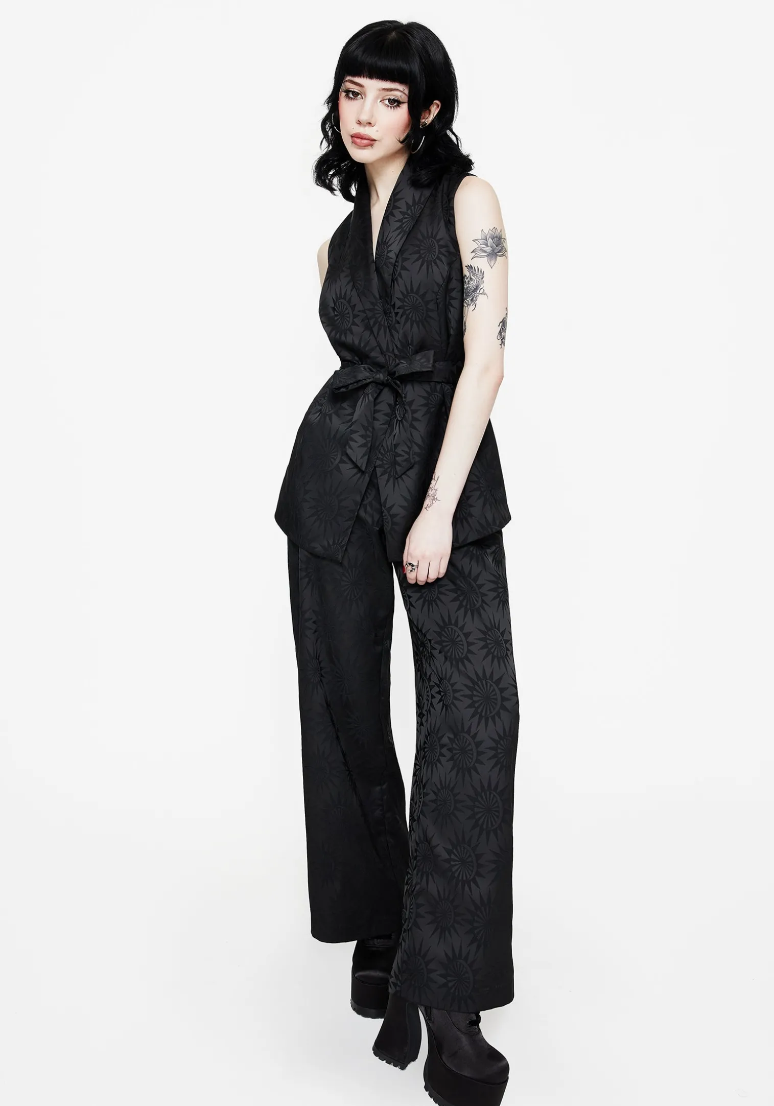 Semine Celestial Printed Tailored Waistcoat