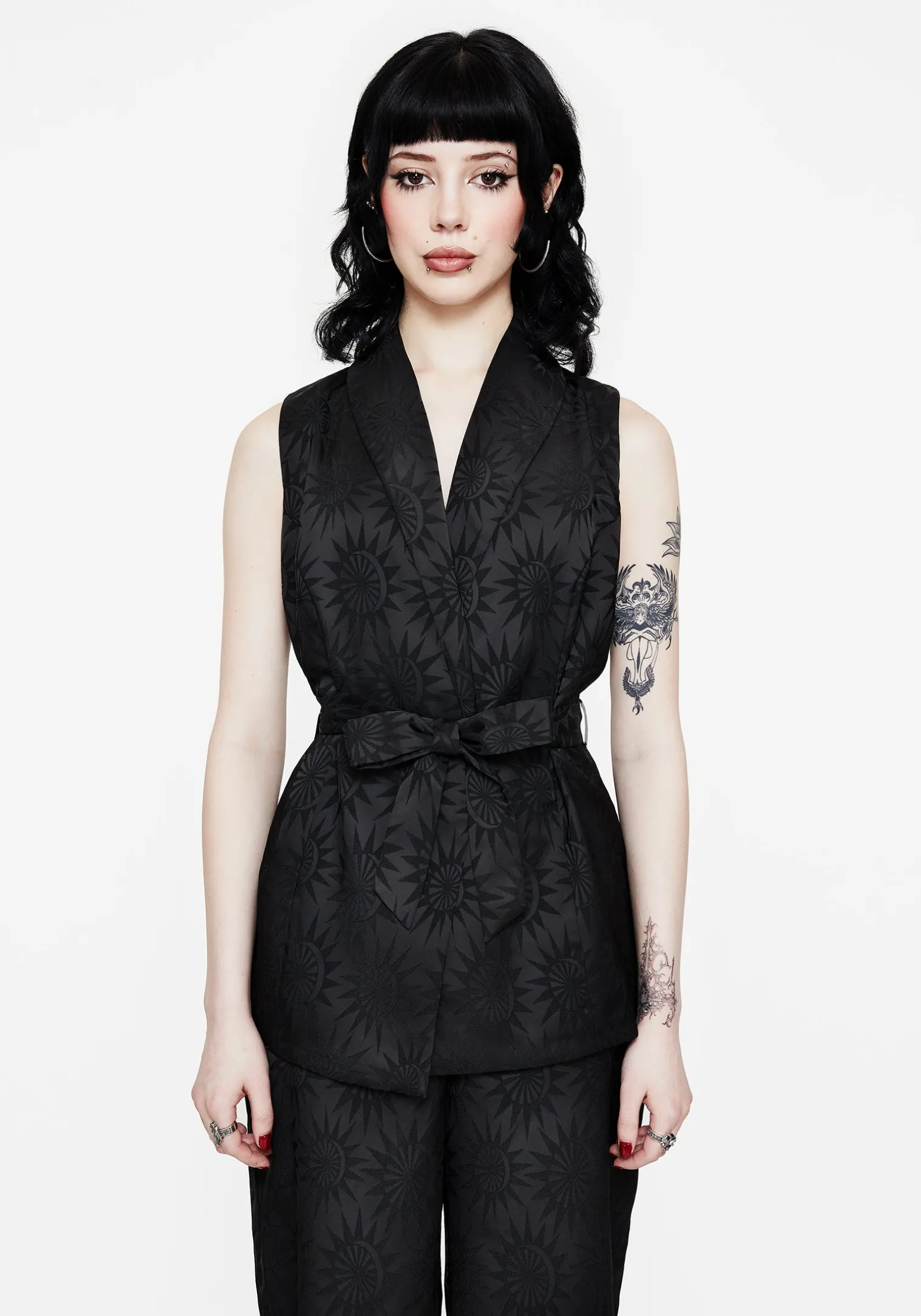 Semine Celestial Printed Tailored Waistcoat