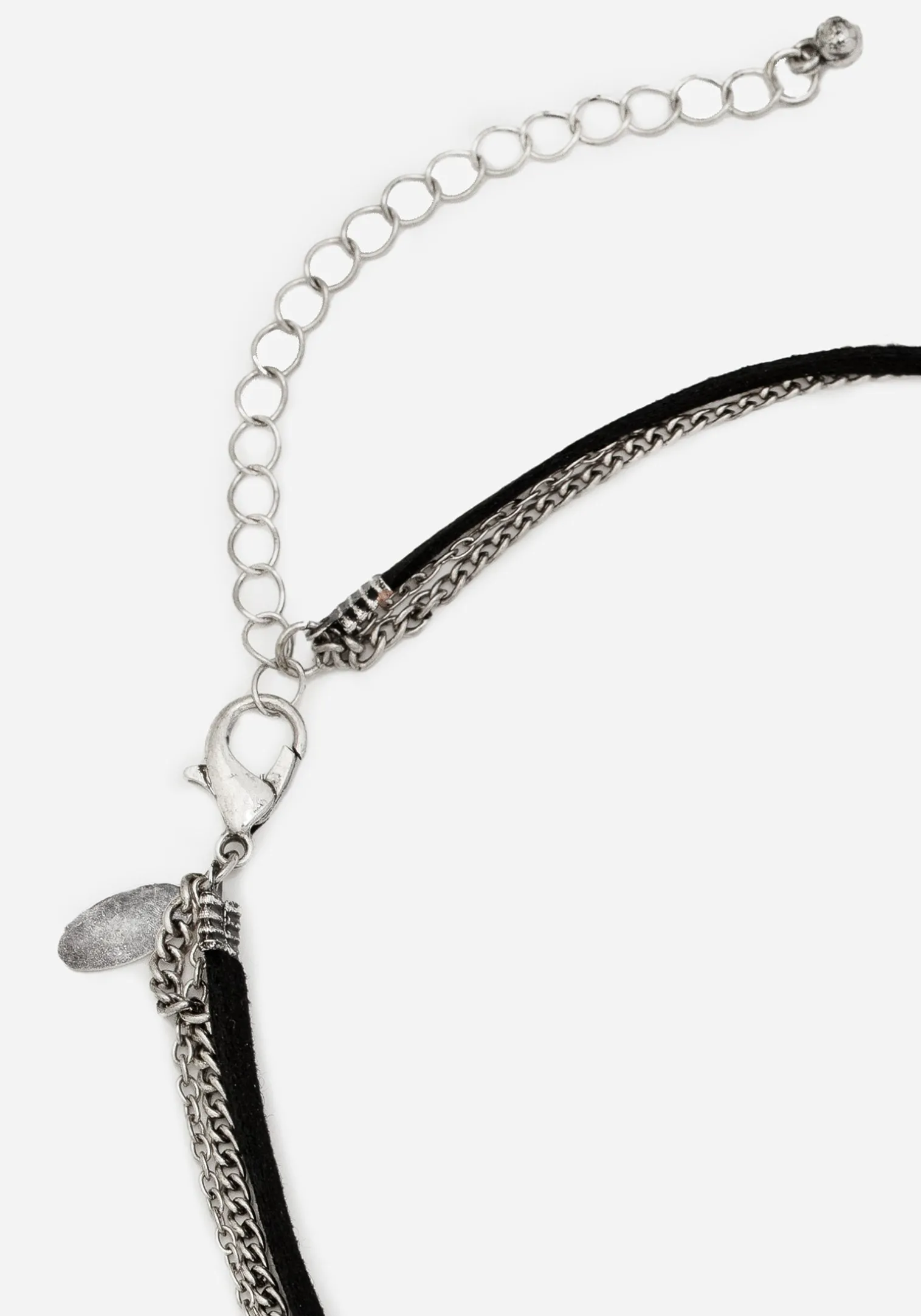 Shark Tooth Black Pearl Layered Necklace