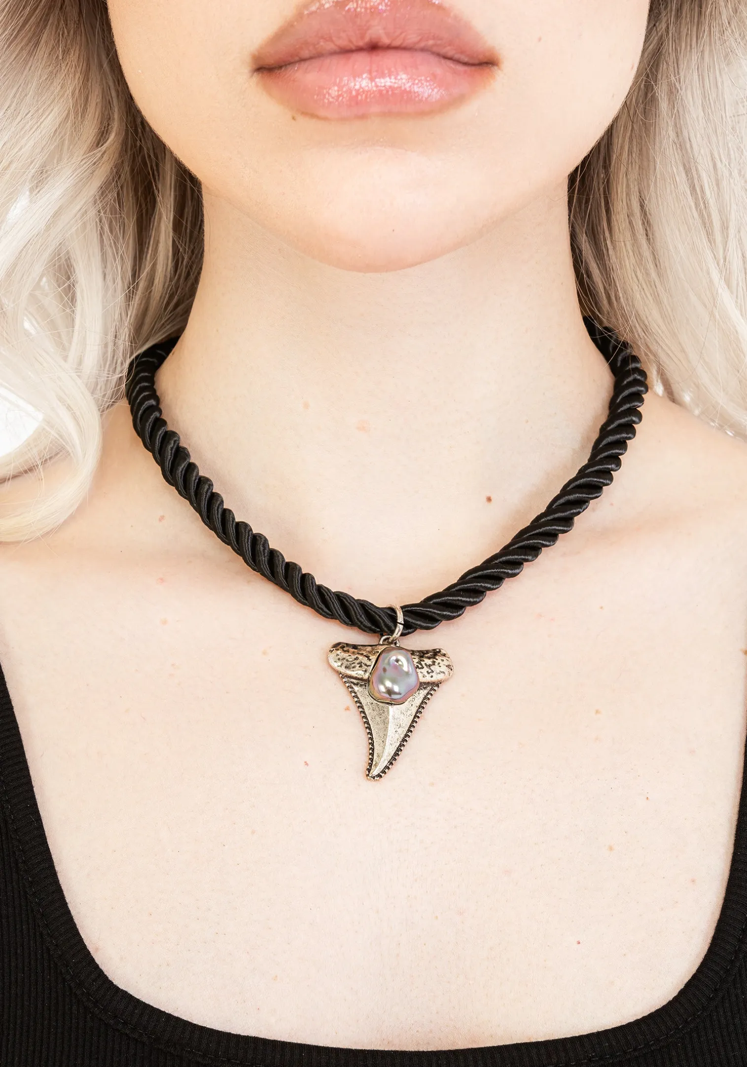 Shark Tooth Rope Necklace
