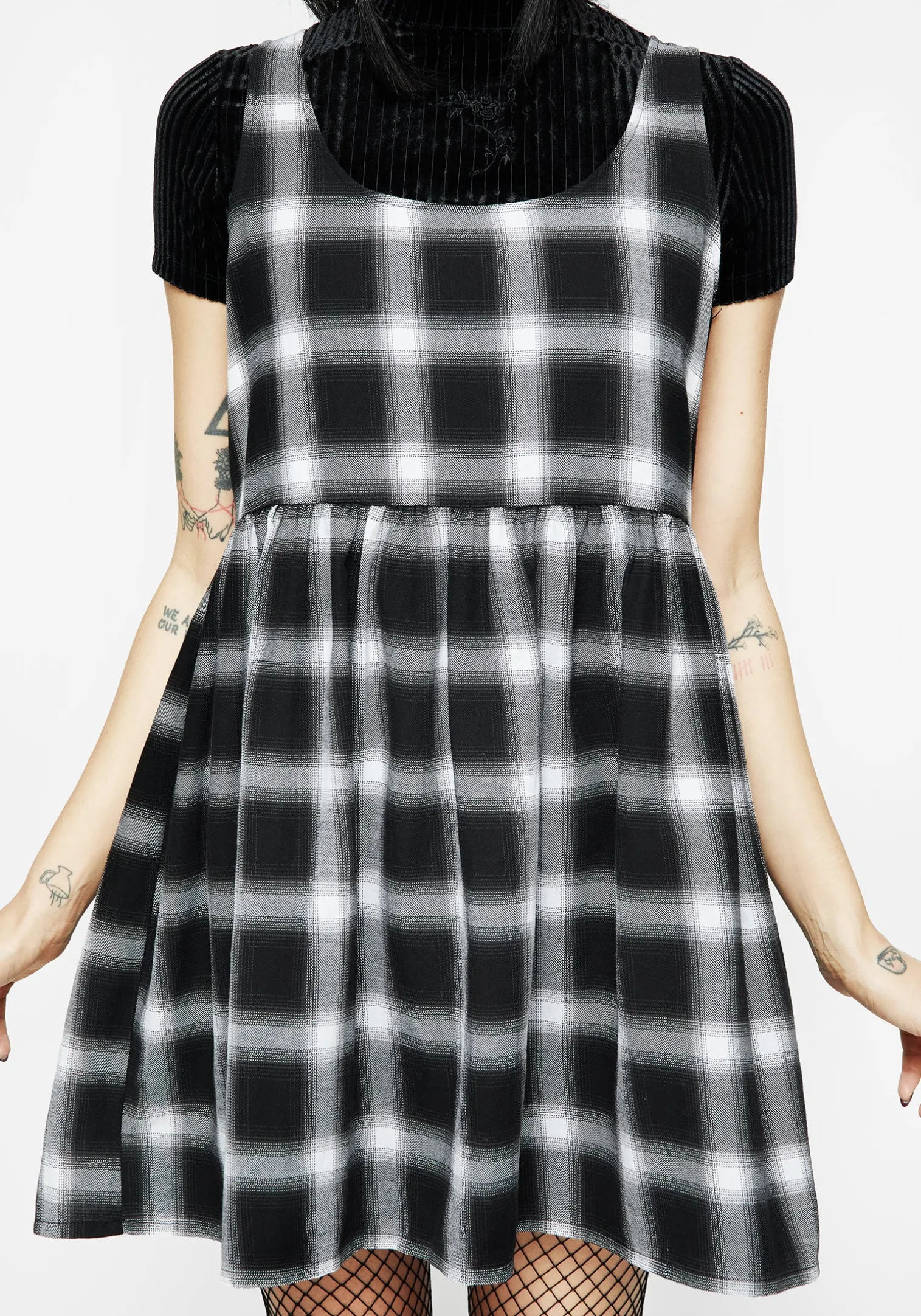 Singles Plaid Dress