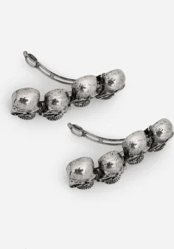 Skull Hair Clips