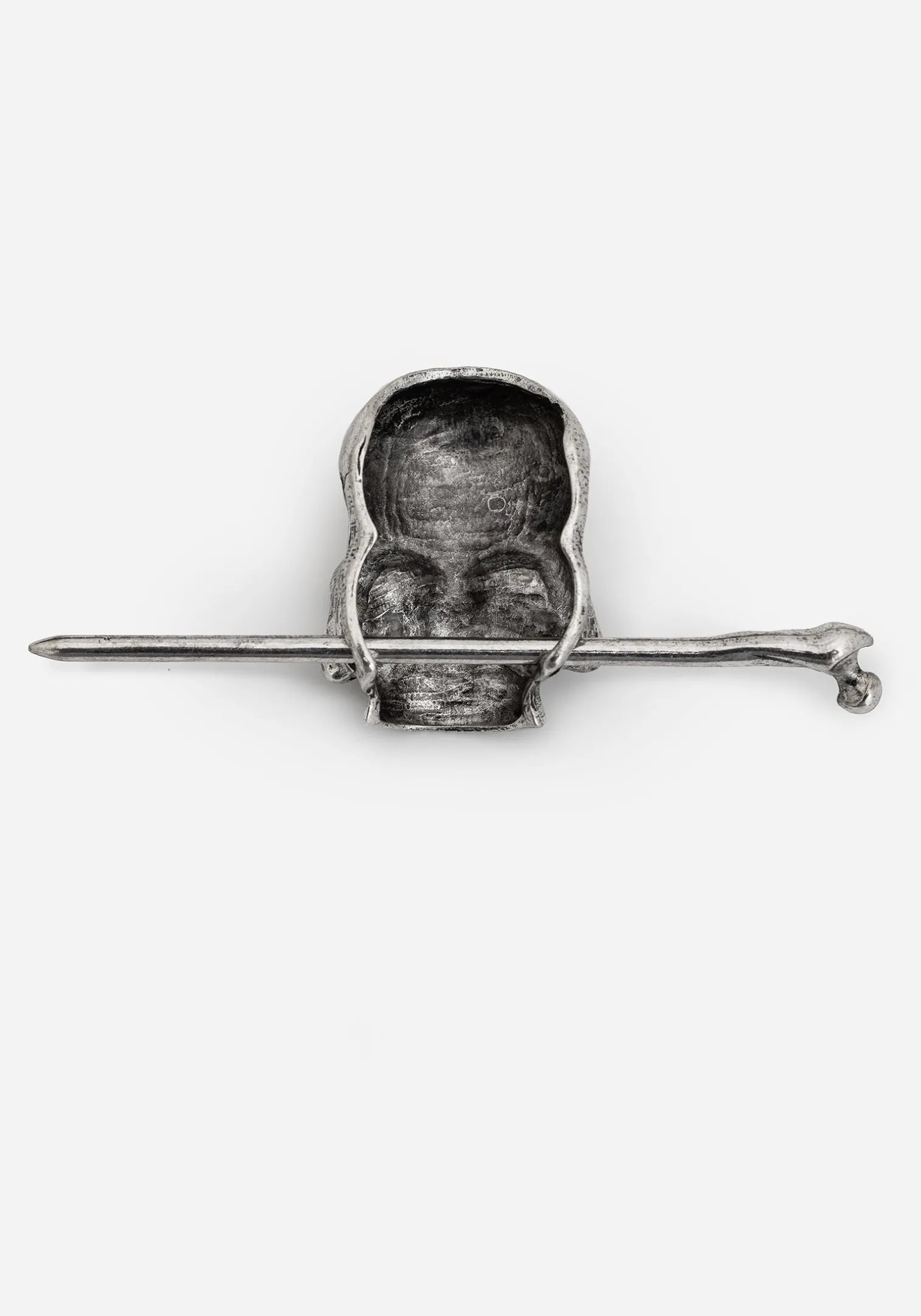 Skull Hair Slide with Pin