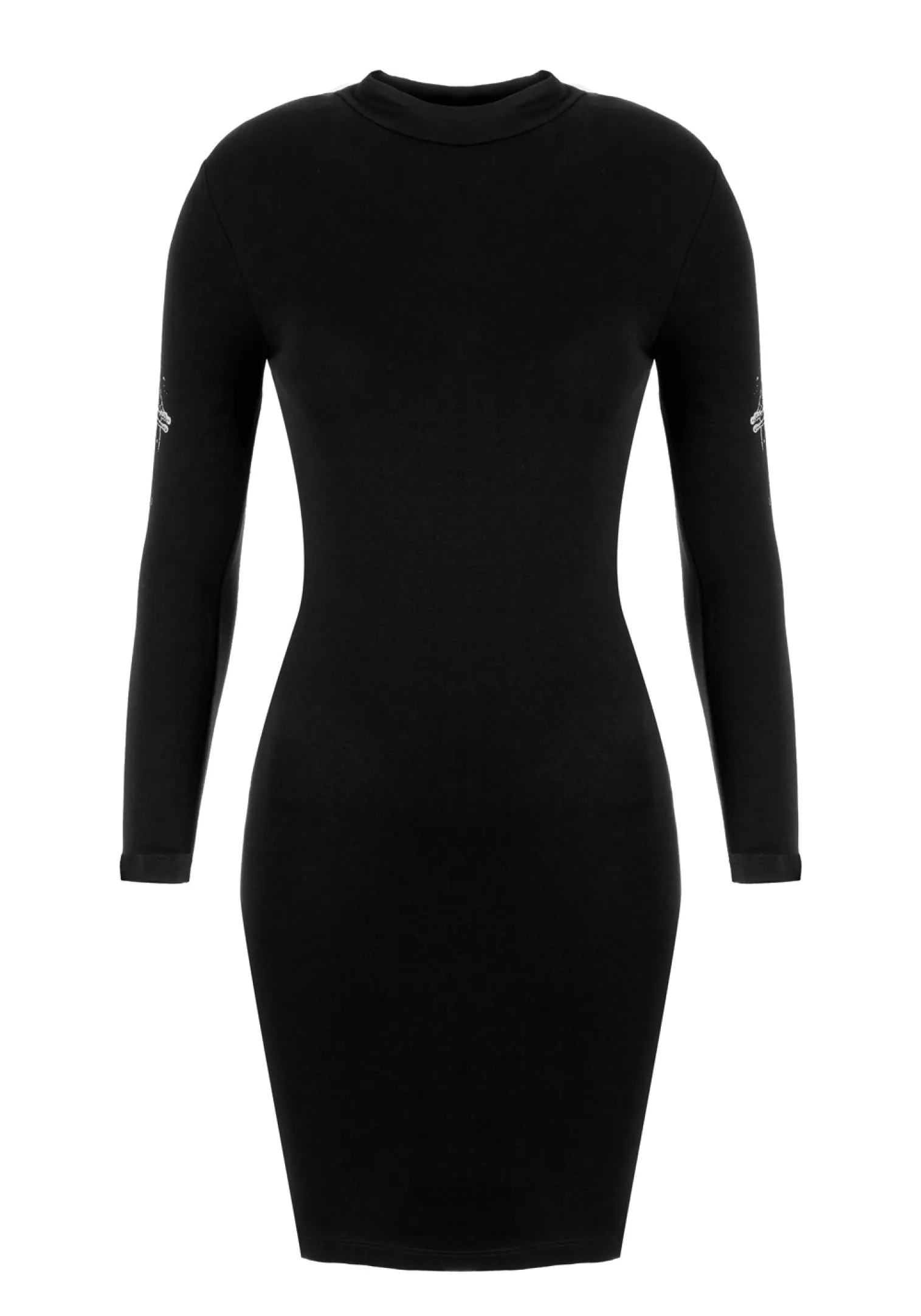 Skultro Mock Neck Bodycon Dress