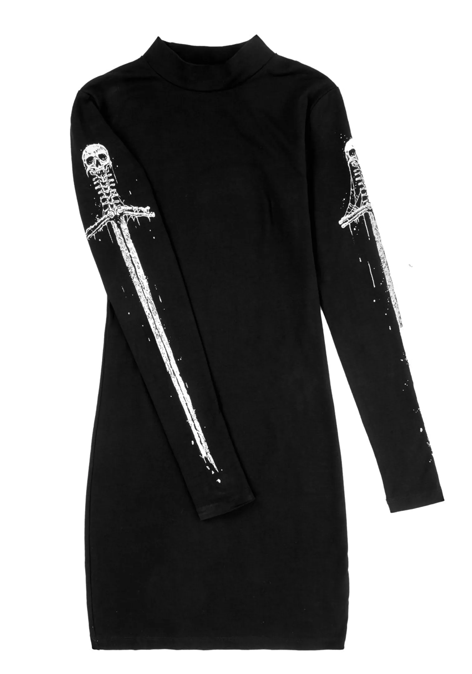 Skultro Mock Neck Bodycon Dress