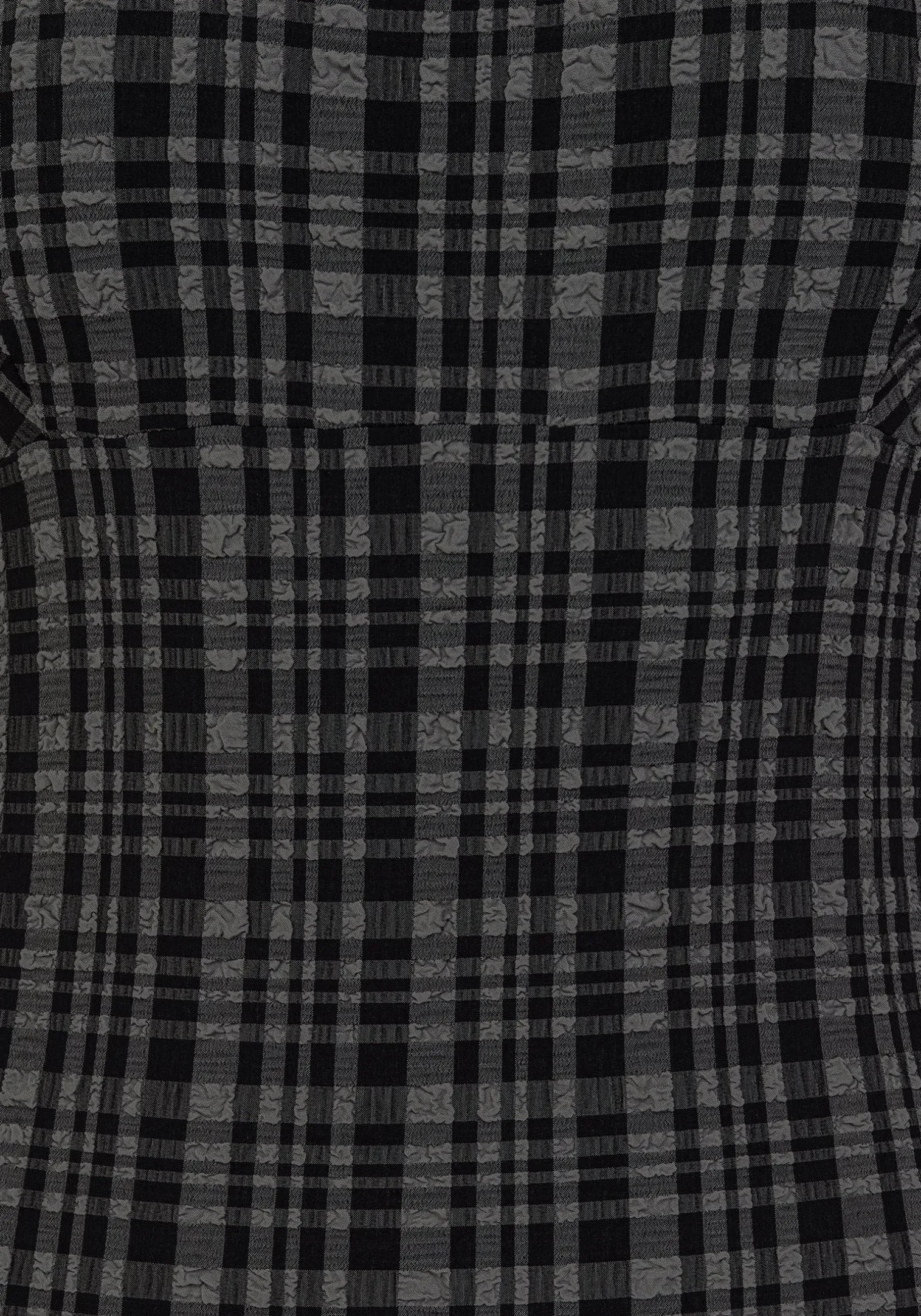 Slate Textured Check Square Neck Swimsuit