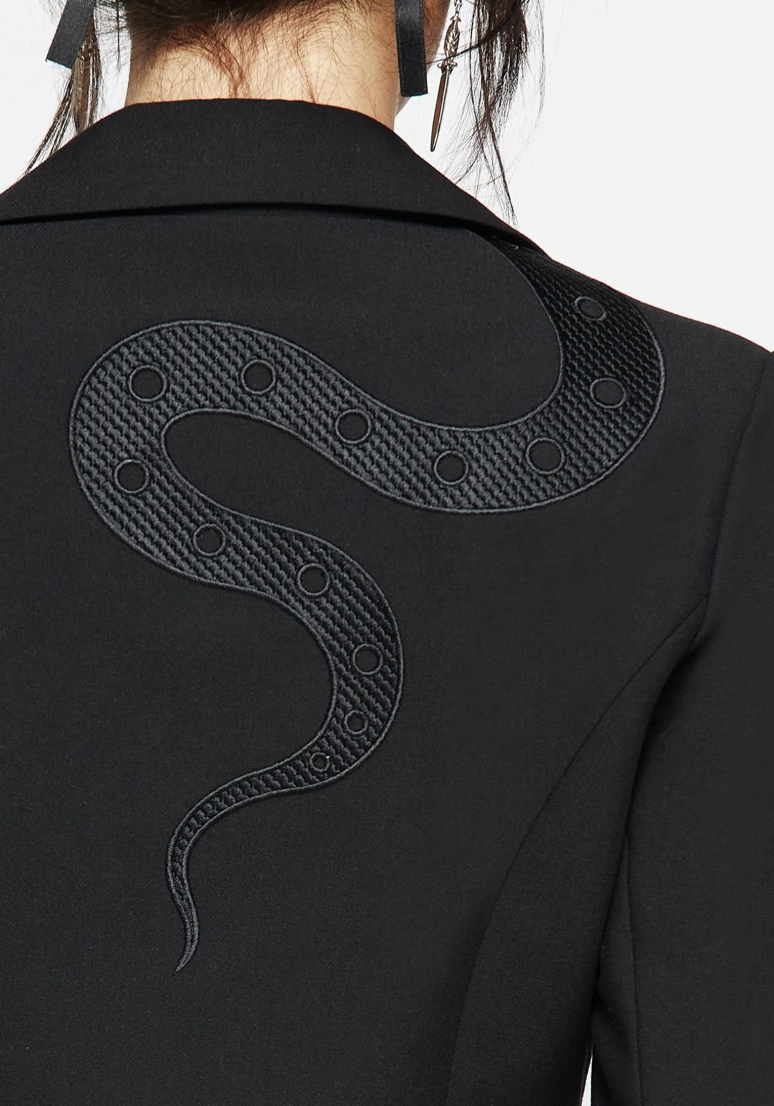 Slither Embroidered Blazer Dress