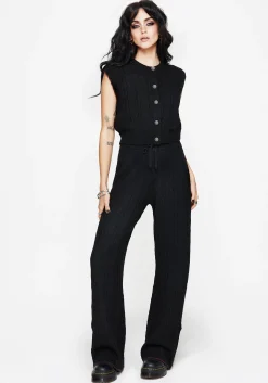 Sophia Cable Knit Wide Leg Trouser