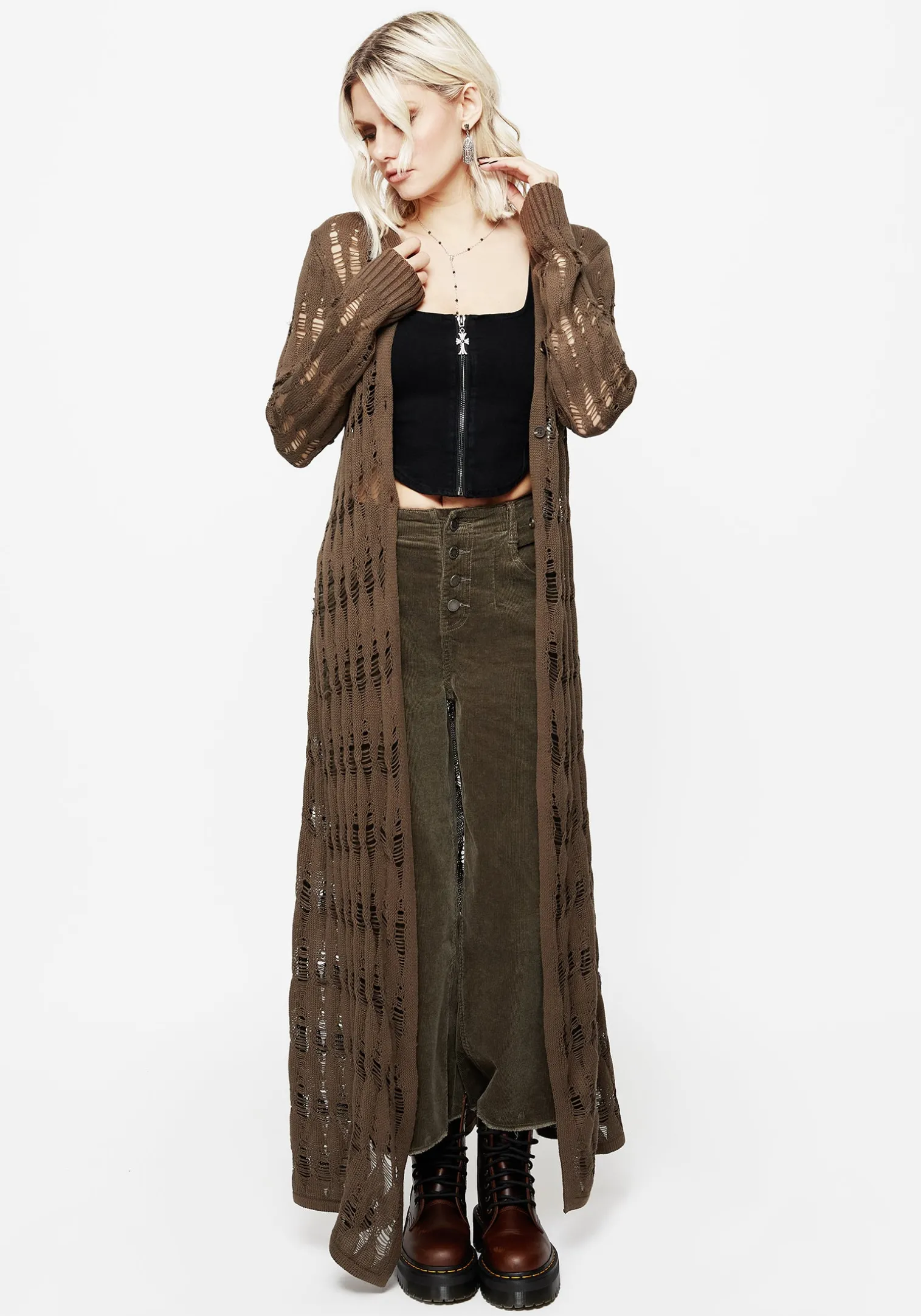 Sophia Cable Twist Knit Cardigan