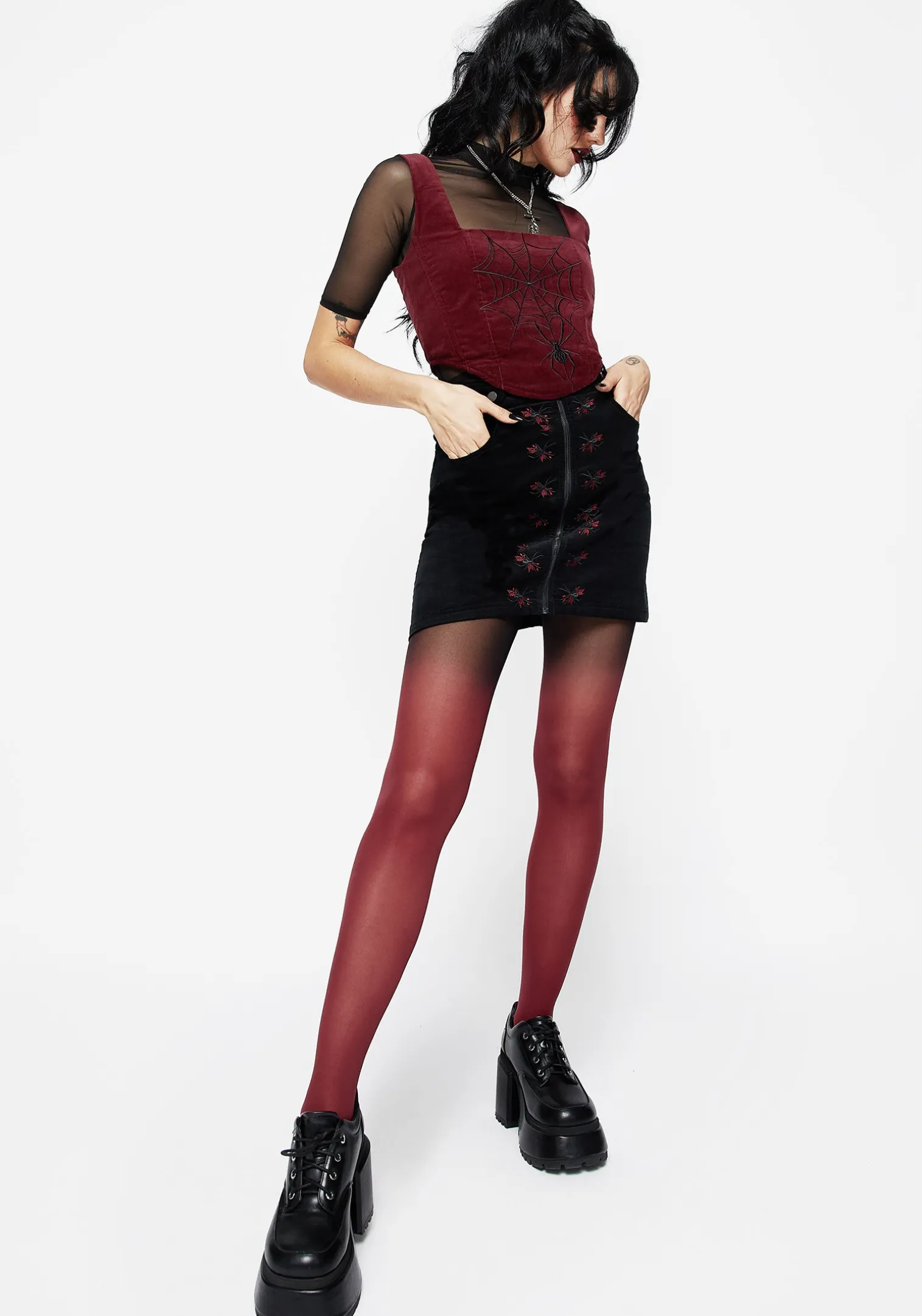 Spatter Ombre Tights