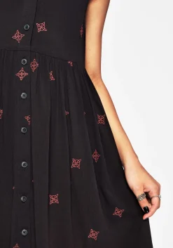 Sublime Witches Knot Embroidered Mini Dress