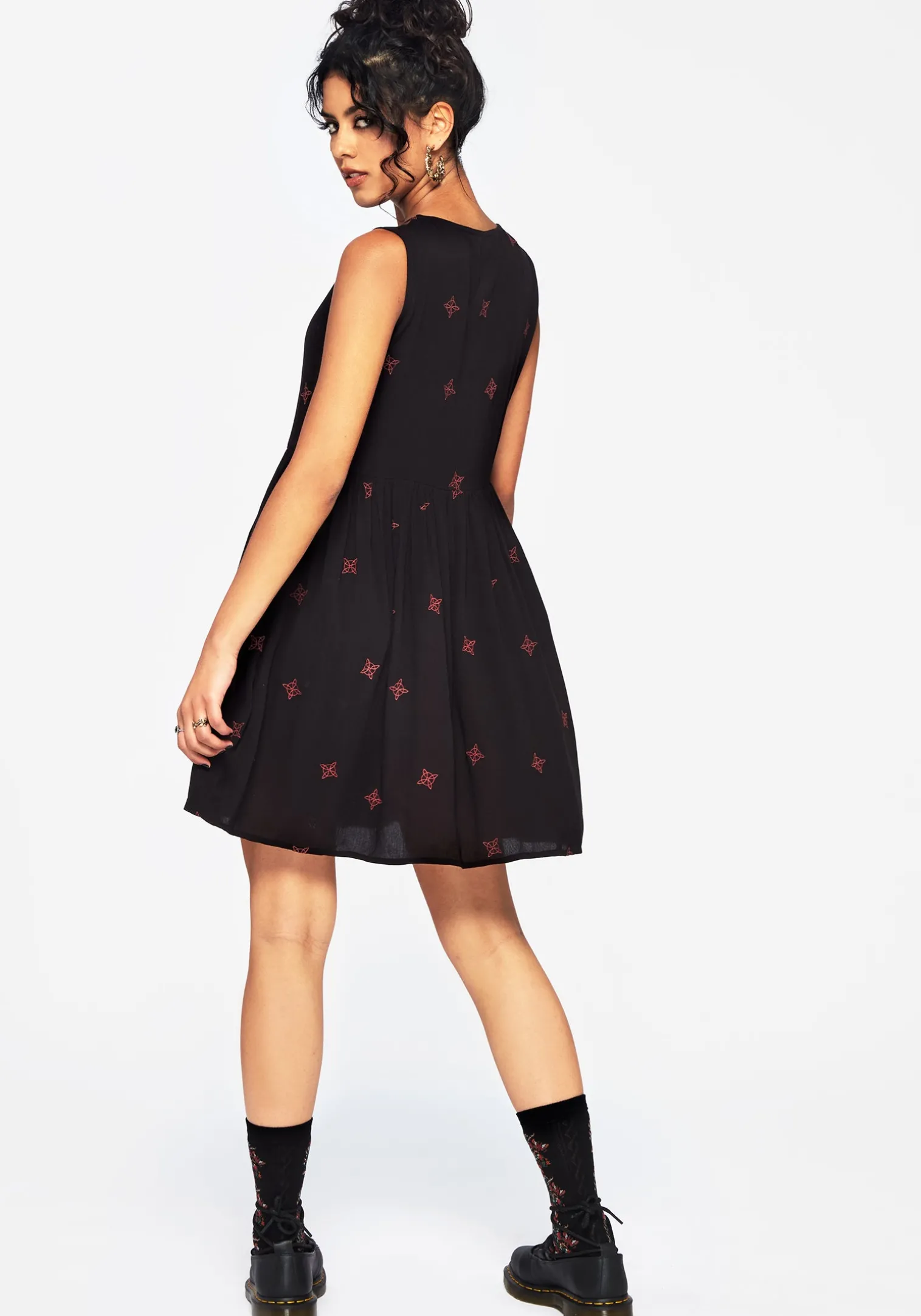 Sublime Witches Knot Embroidered Mini Dress