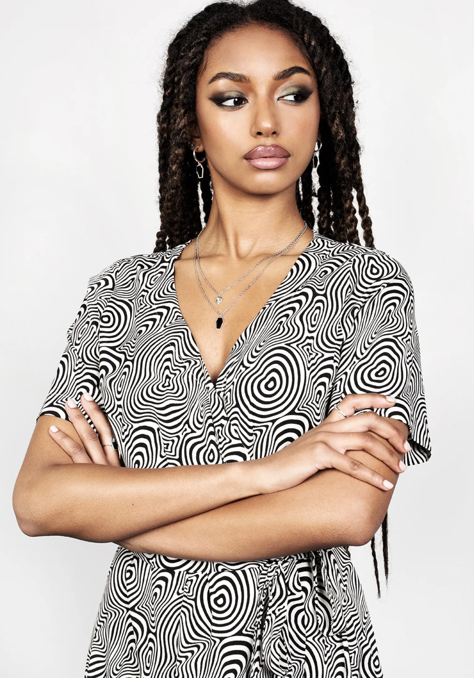 Summers Printed Wrap Dress