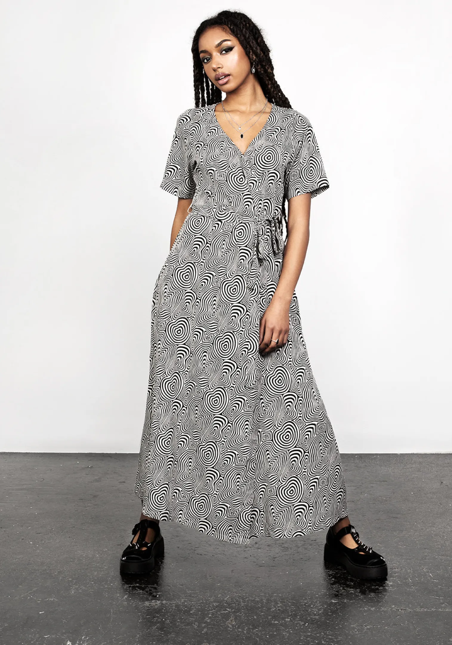 Summers Printed Wrap Dress