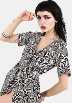 Summers Printed Wrap Dress