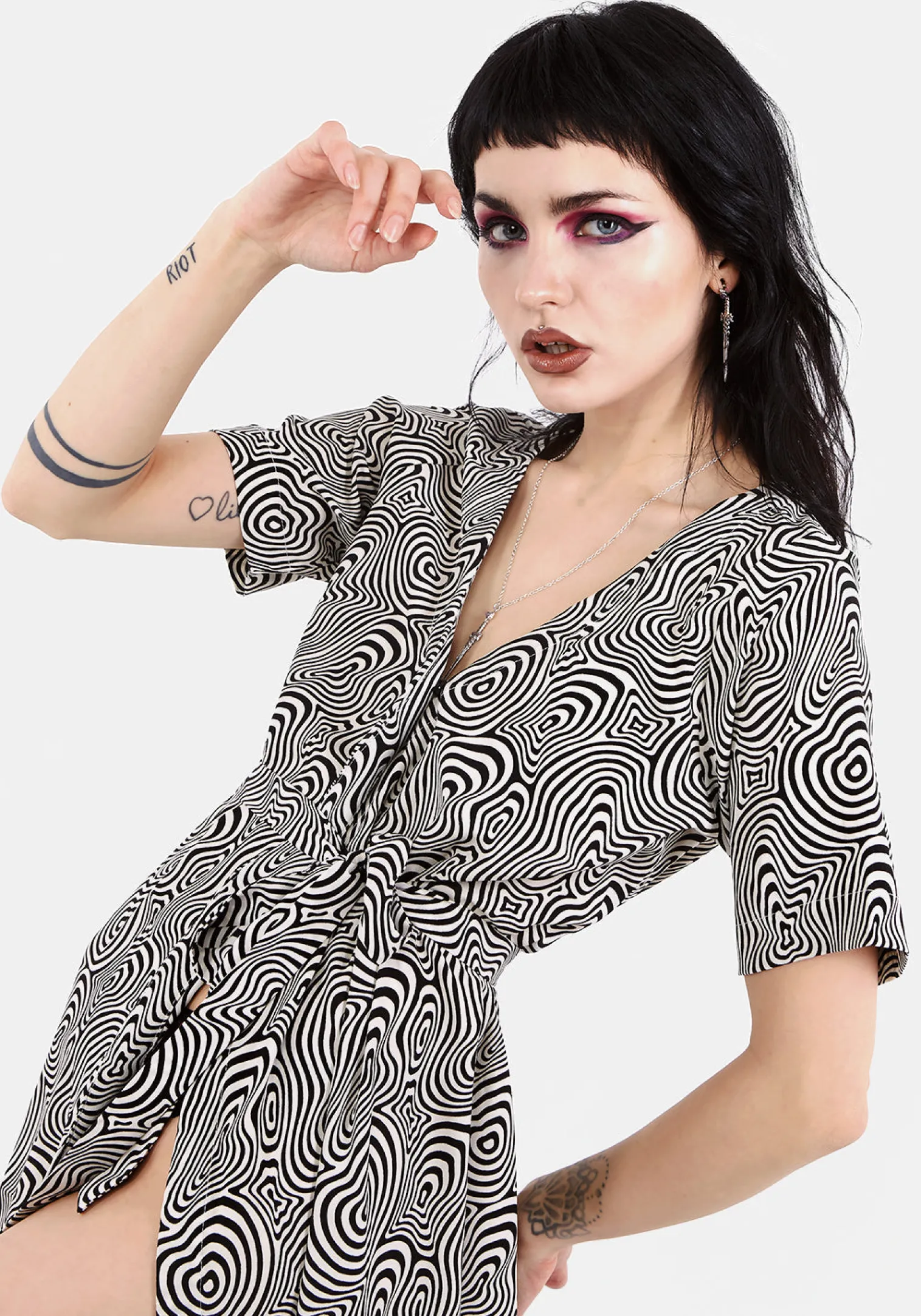 Summers Printed Wrap Dress