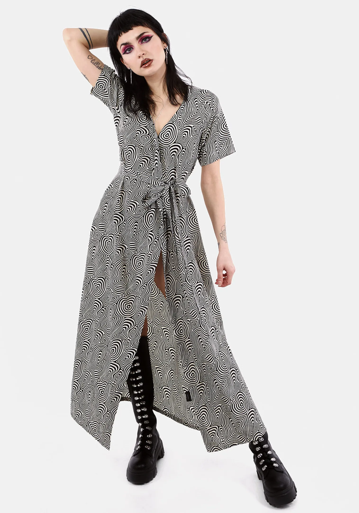 Summers Printed Wrap Dress