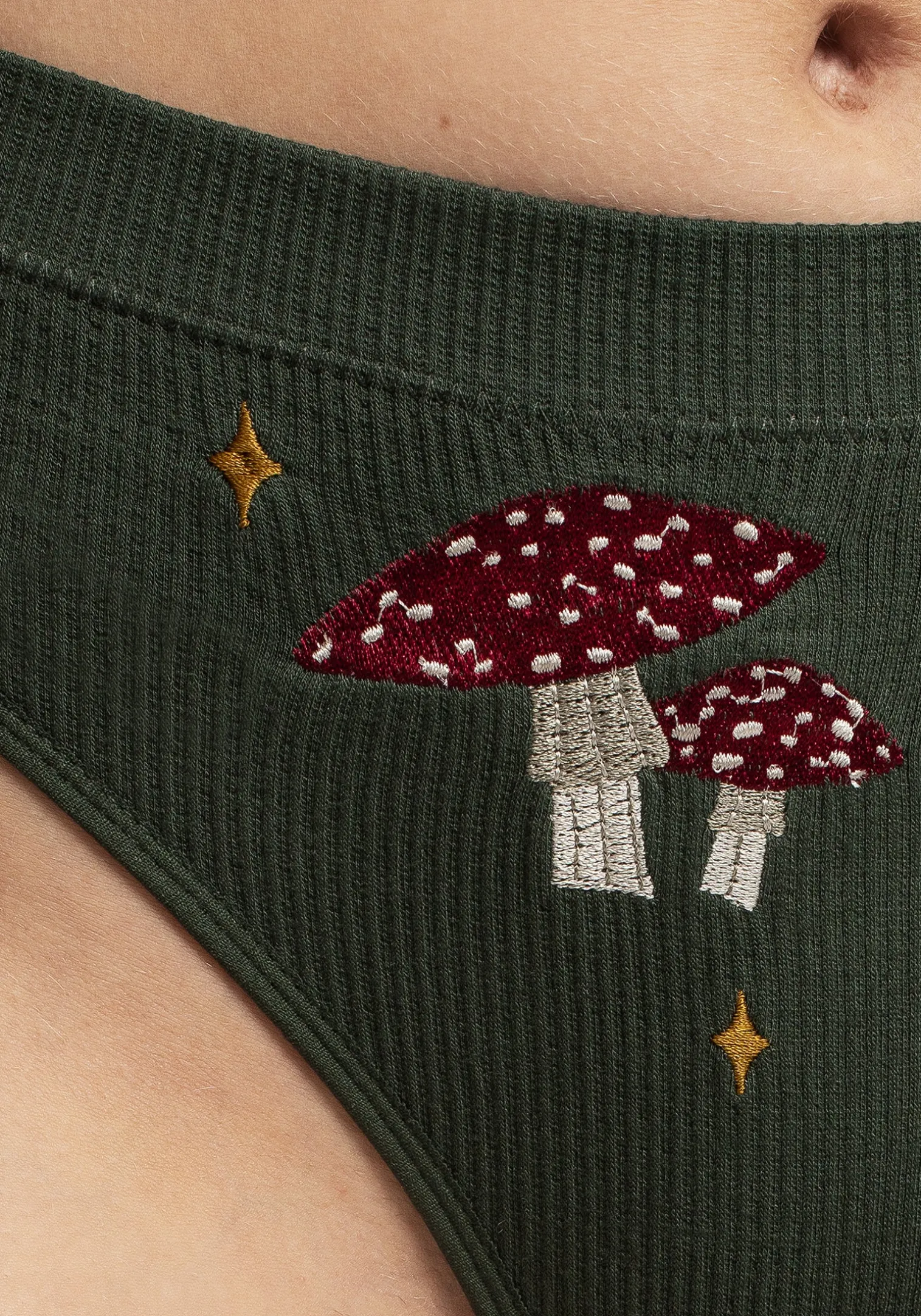 Swamplife Seamless Embroidered Rib Briefs
