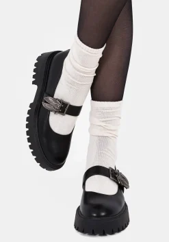 Swarm Bug Buckle Mary Jane Shoes