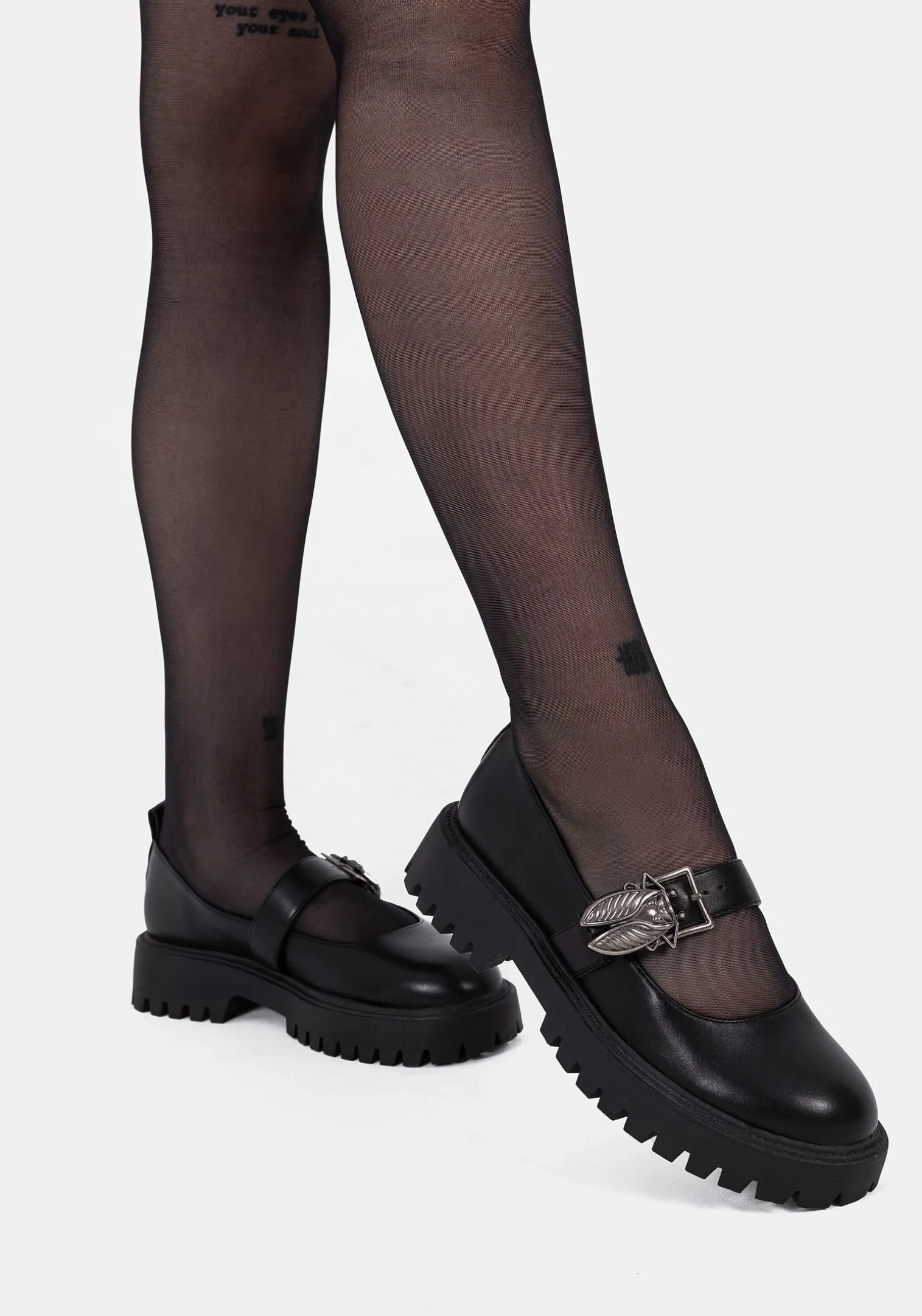 Swarm Bug Buckle Mary Jane Shoes