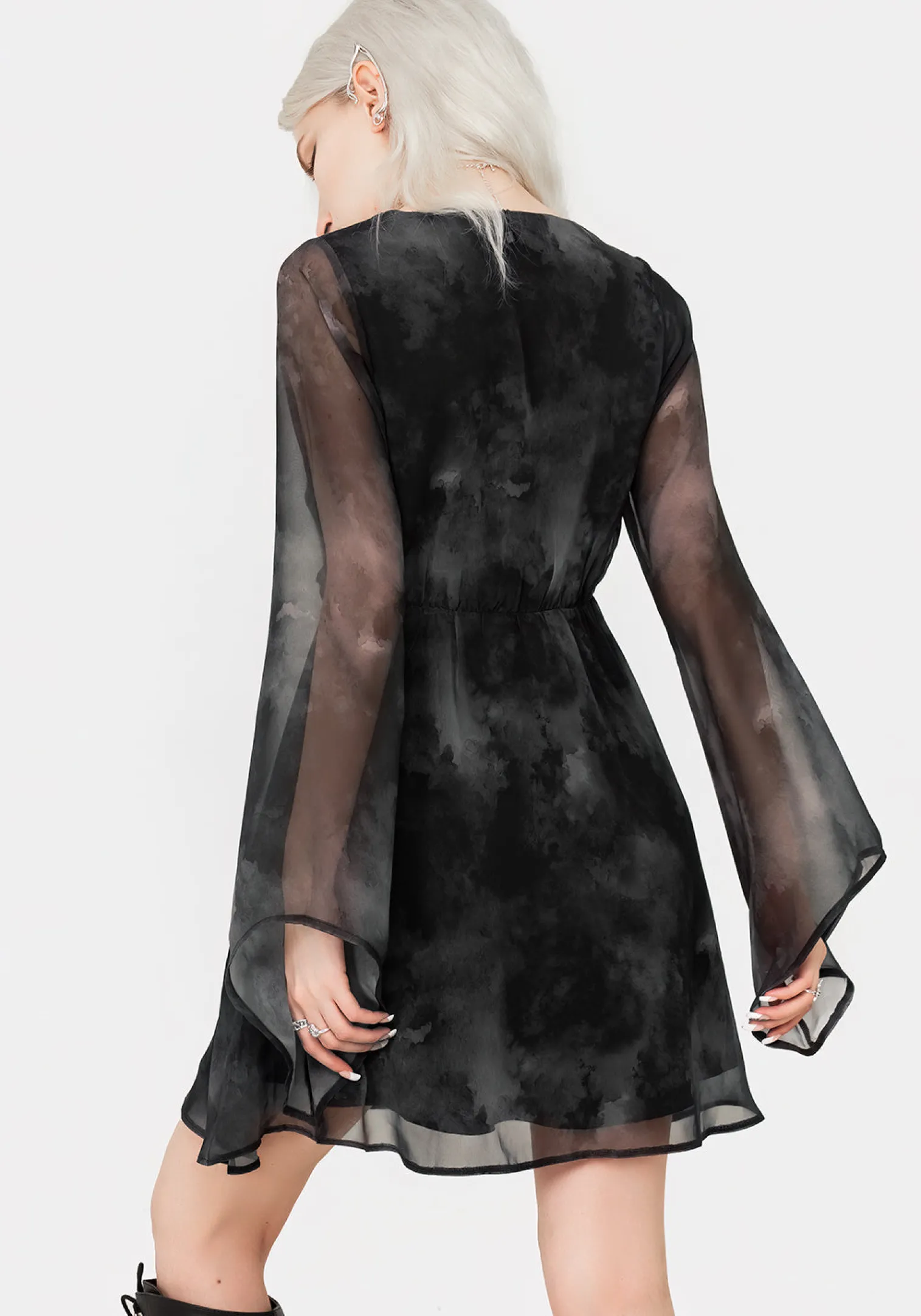 Tempest Flared Sleeve Mini Dress
