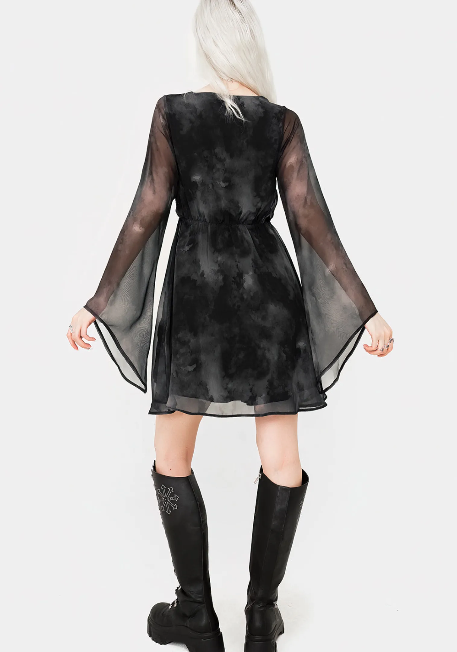 Tempest Flared Sleeve Mini Dress