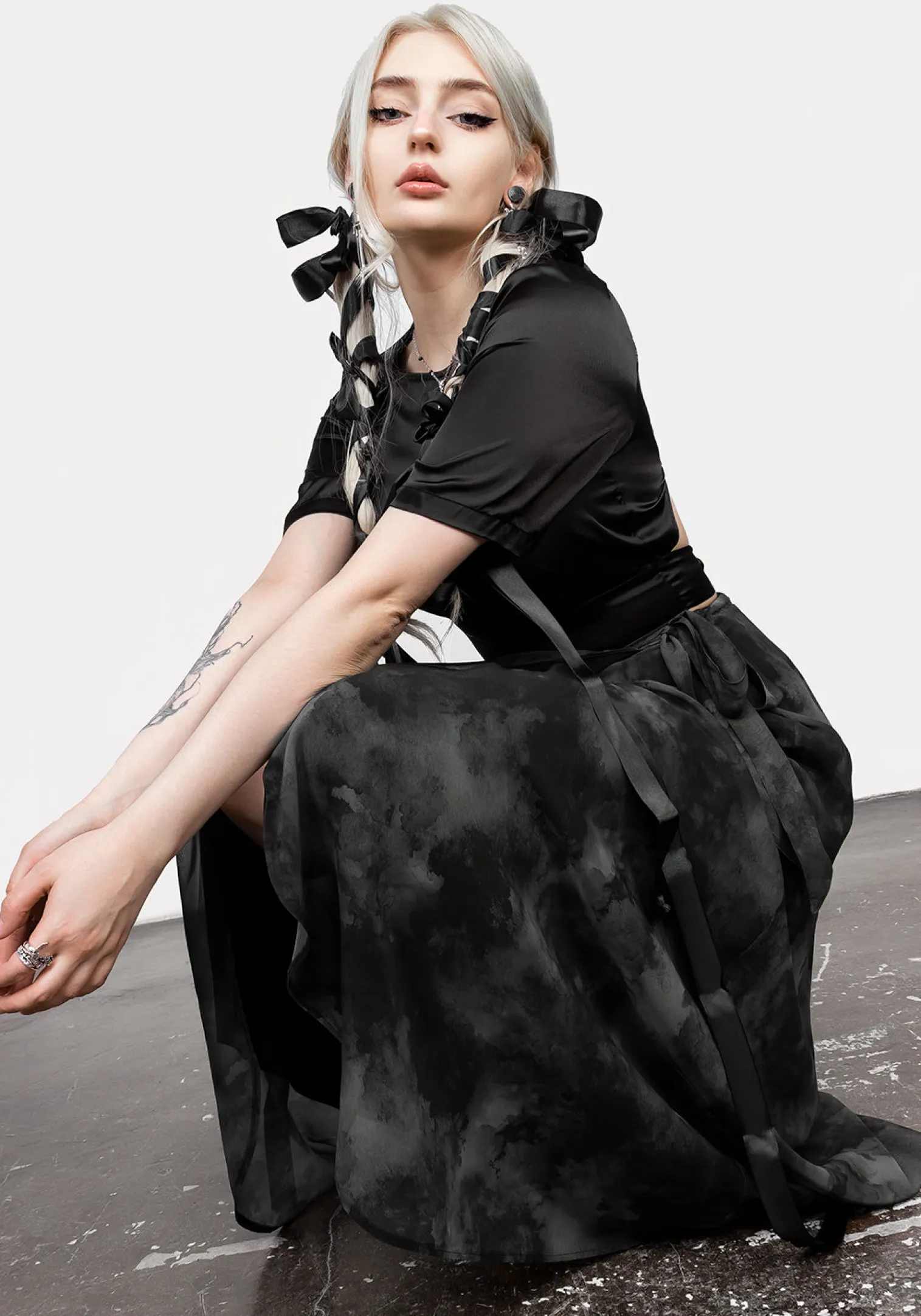 Tempest Tie Waist Midaxi Skirt