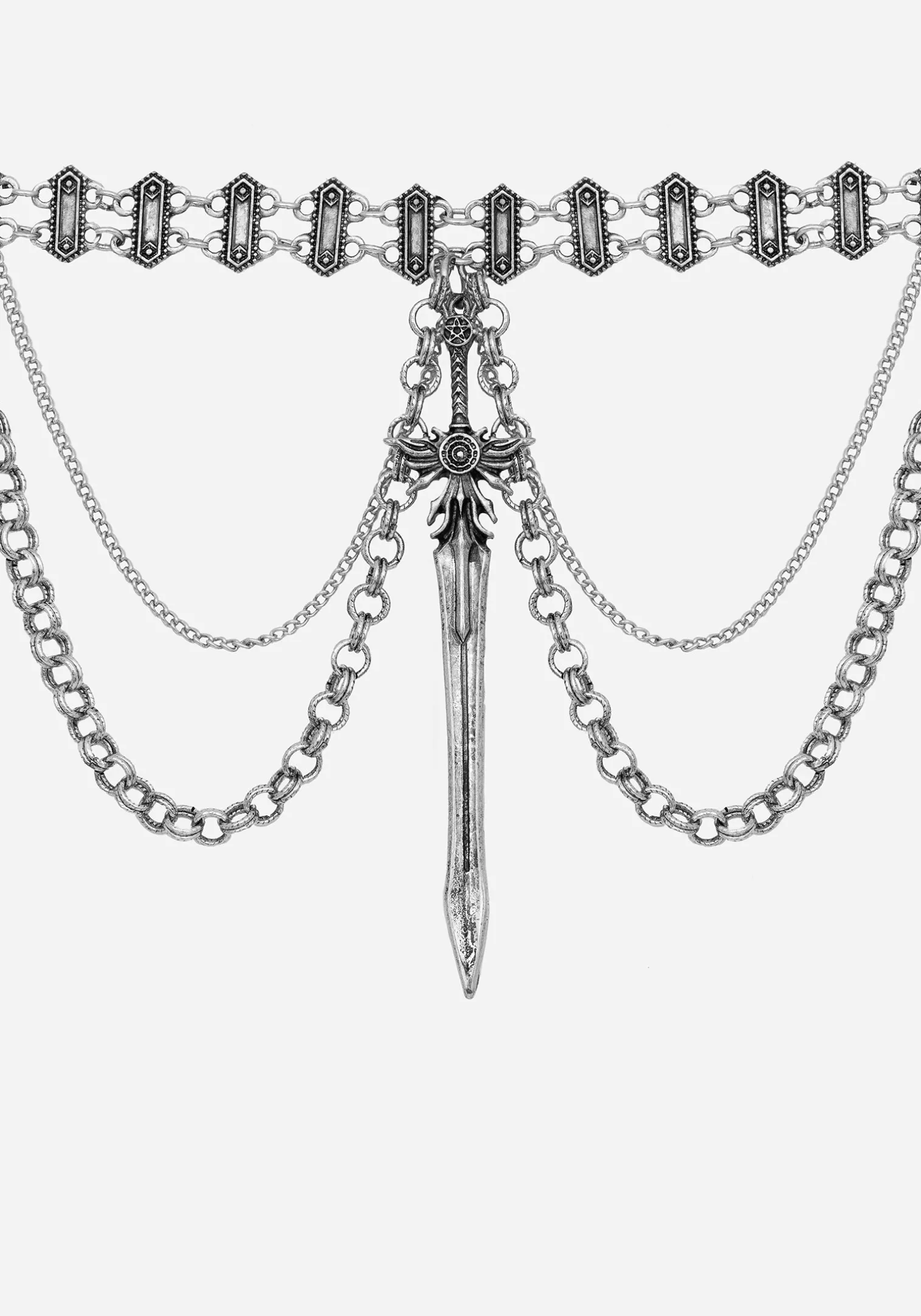 Tempo Layered Chain Choker Necklace