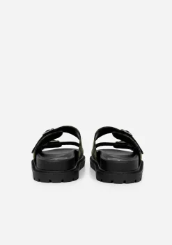 Terra Gingham Buckle Sandals