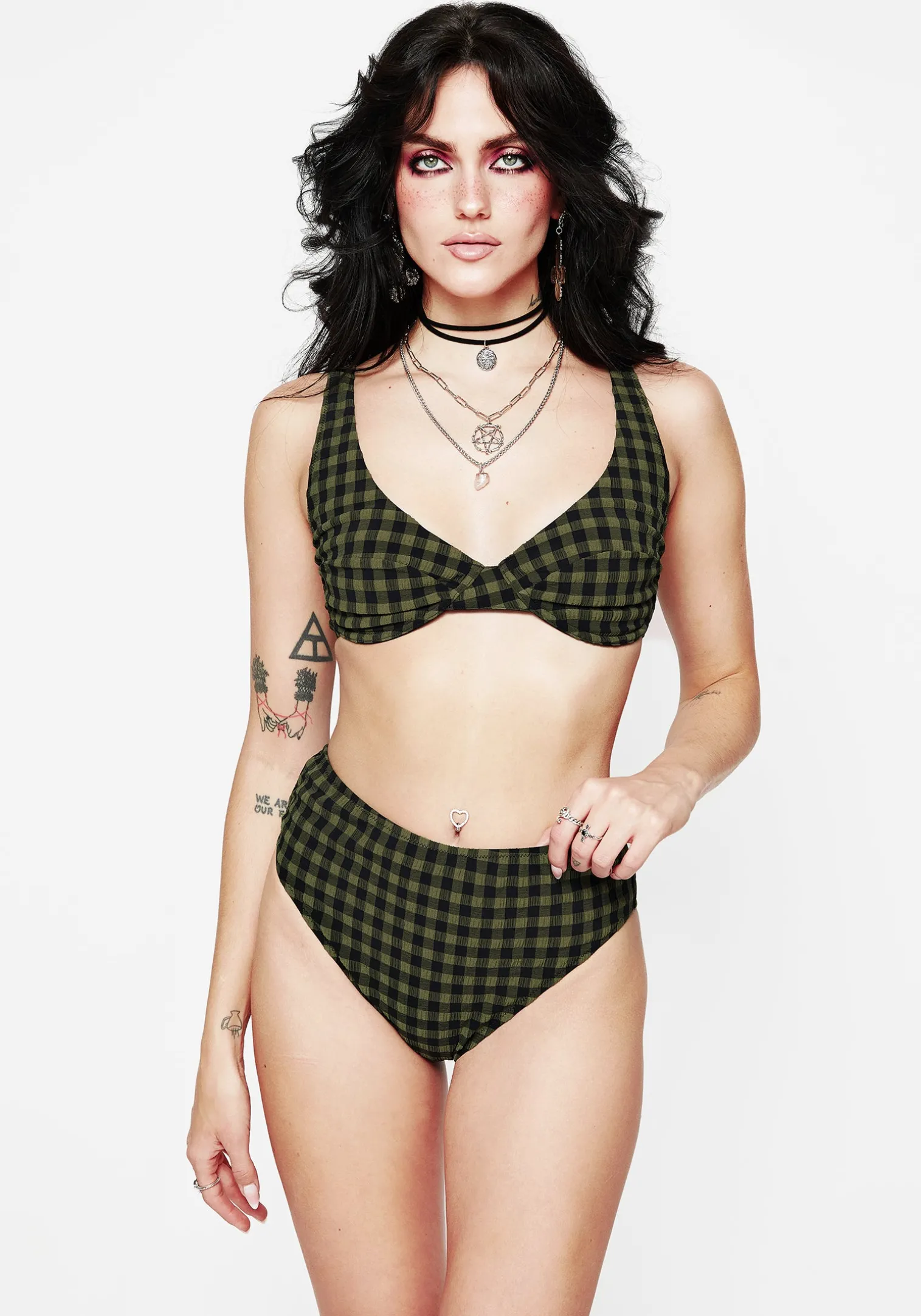 Terra Gingham Underwired Bikini Top