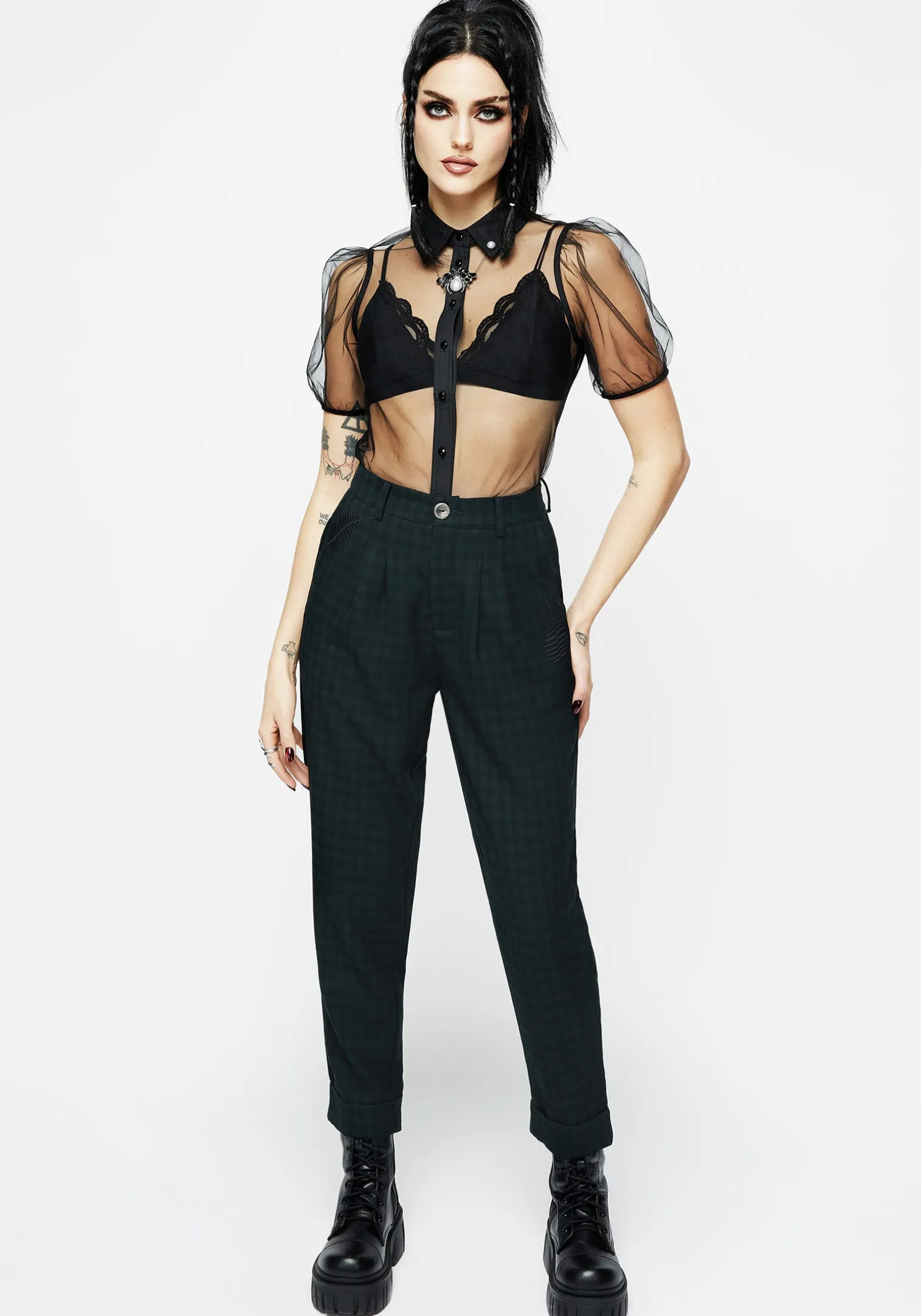 Terraria Embroidered Tapered Trousers