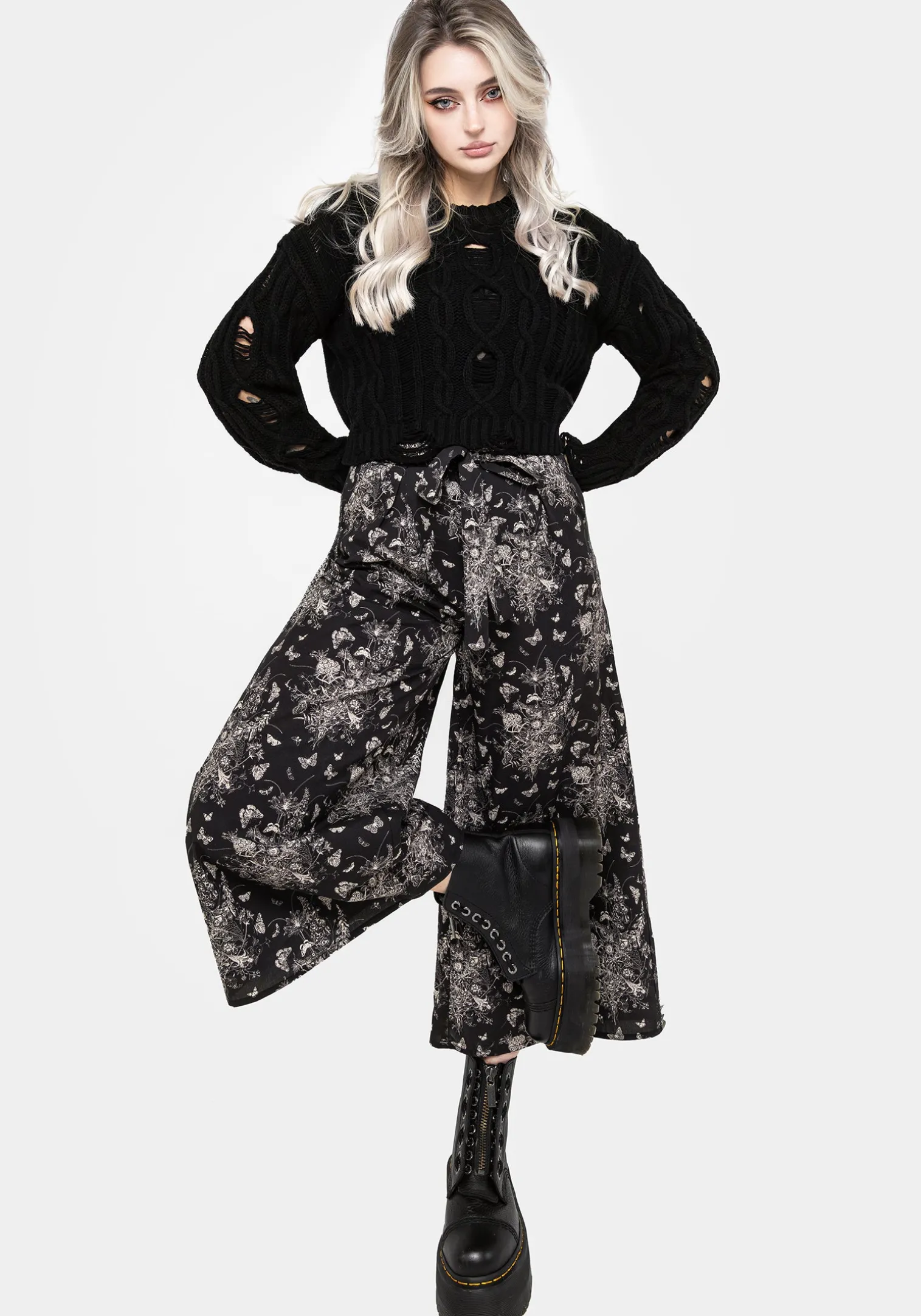 Thalia Tie Waist Culottes