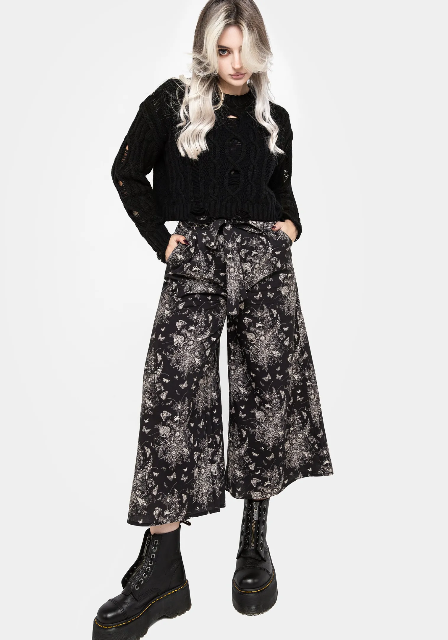 Thalia Tie Waist Culottes
