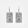The High Priestess Tarot Hoop Earrings