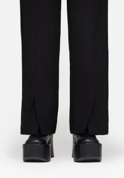 Thora Embroidered Front Split Tailored Trouser