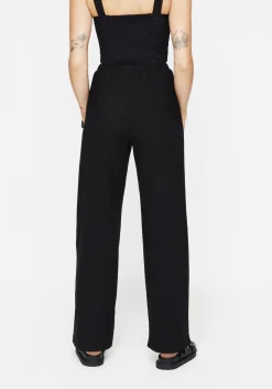 Thorell Embroidered Cotton Wide Leg Trousers