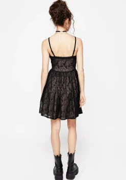 Thorns Mesh Cami Mini Dress