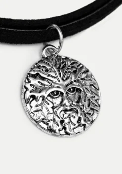 Triune 3 Layered Necklace Pentagram and Crystal