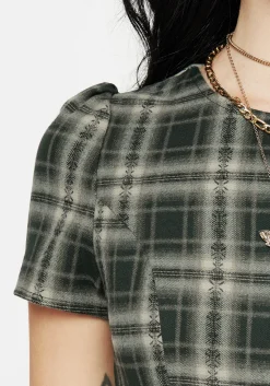 Tulisa Check Midi Dress