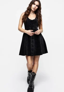 Valar Lace Up Mini Dress