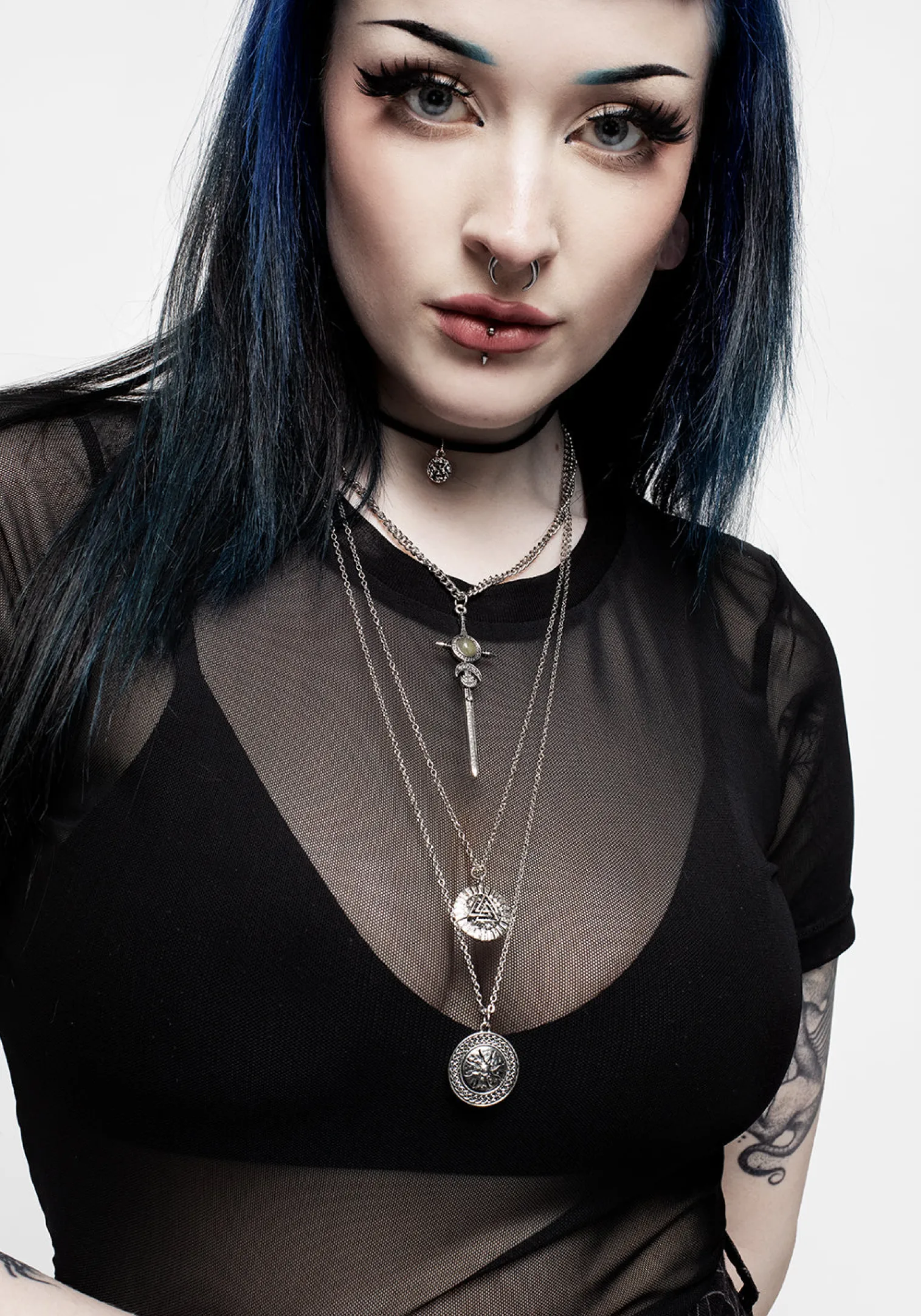 Valkyrie 4 Layered Rune Choker Necklace