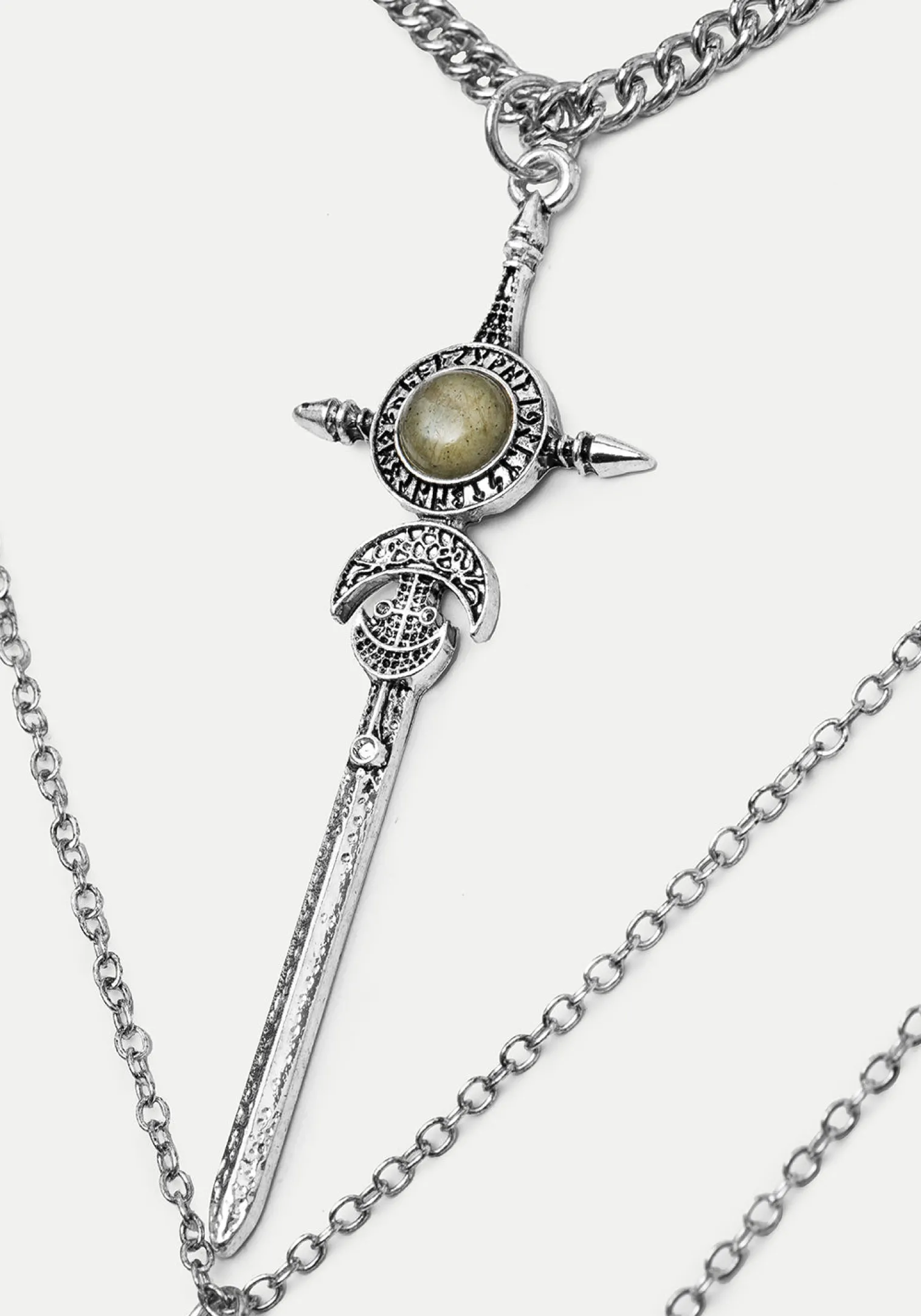 Valkyrie 4 Layered Rune Choker Necklace