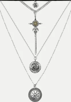 Valkyrie 4 Layered Rune Choker Necklace