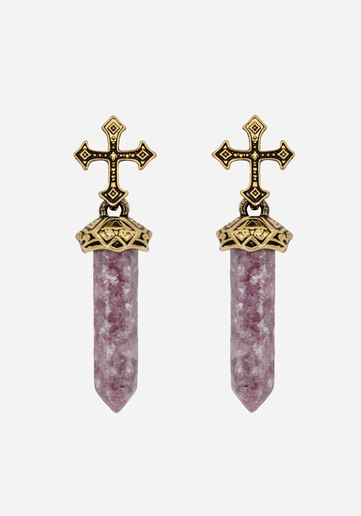 Vallum Cross Shard Earrings