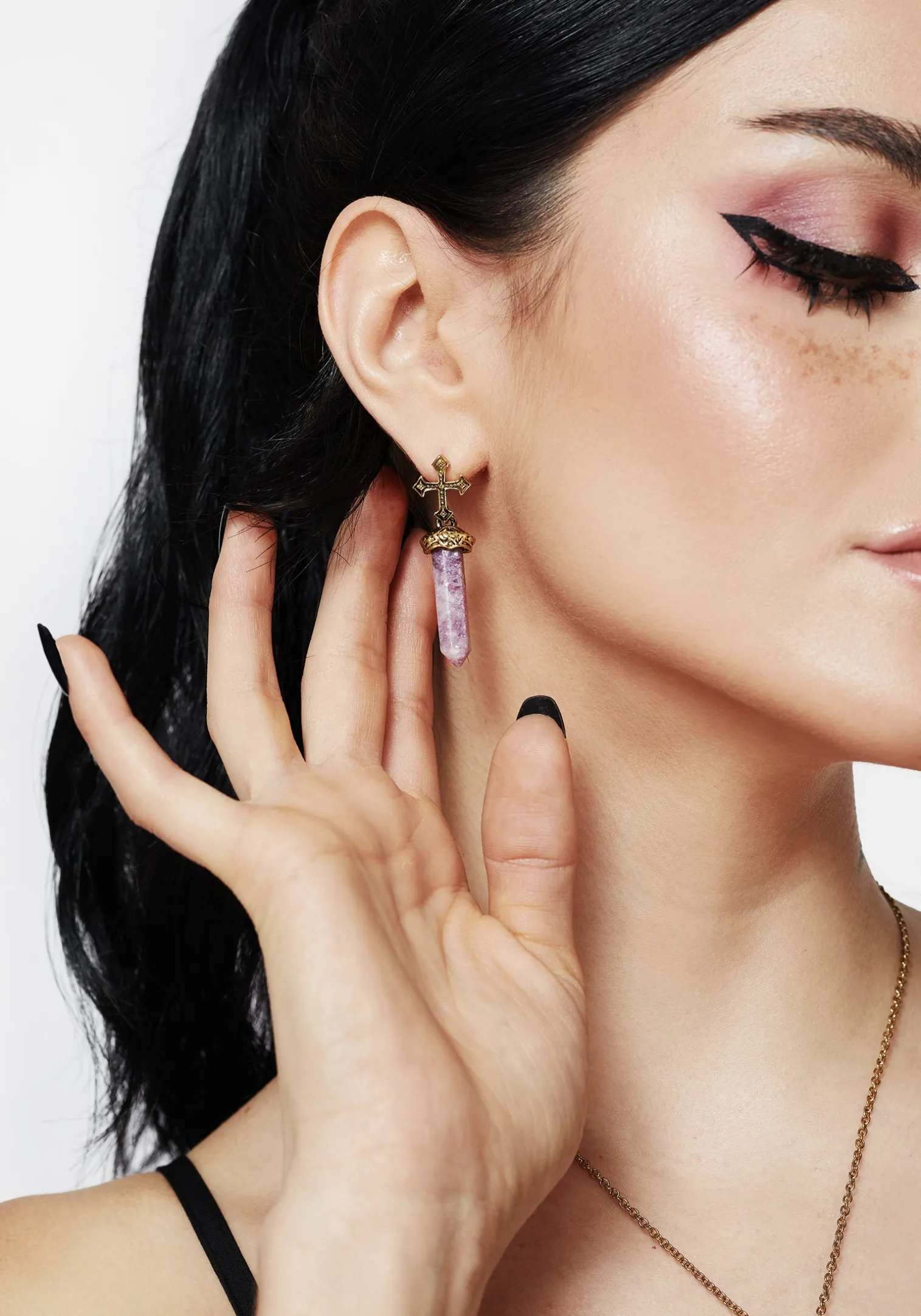 Vallum Cross Shard Earrings