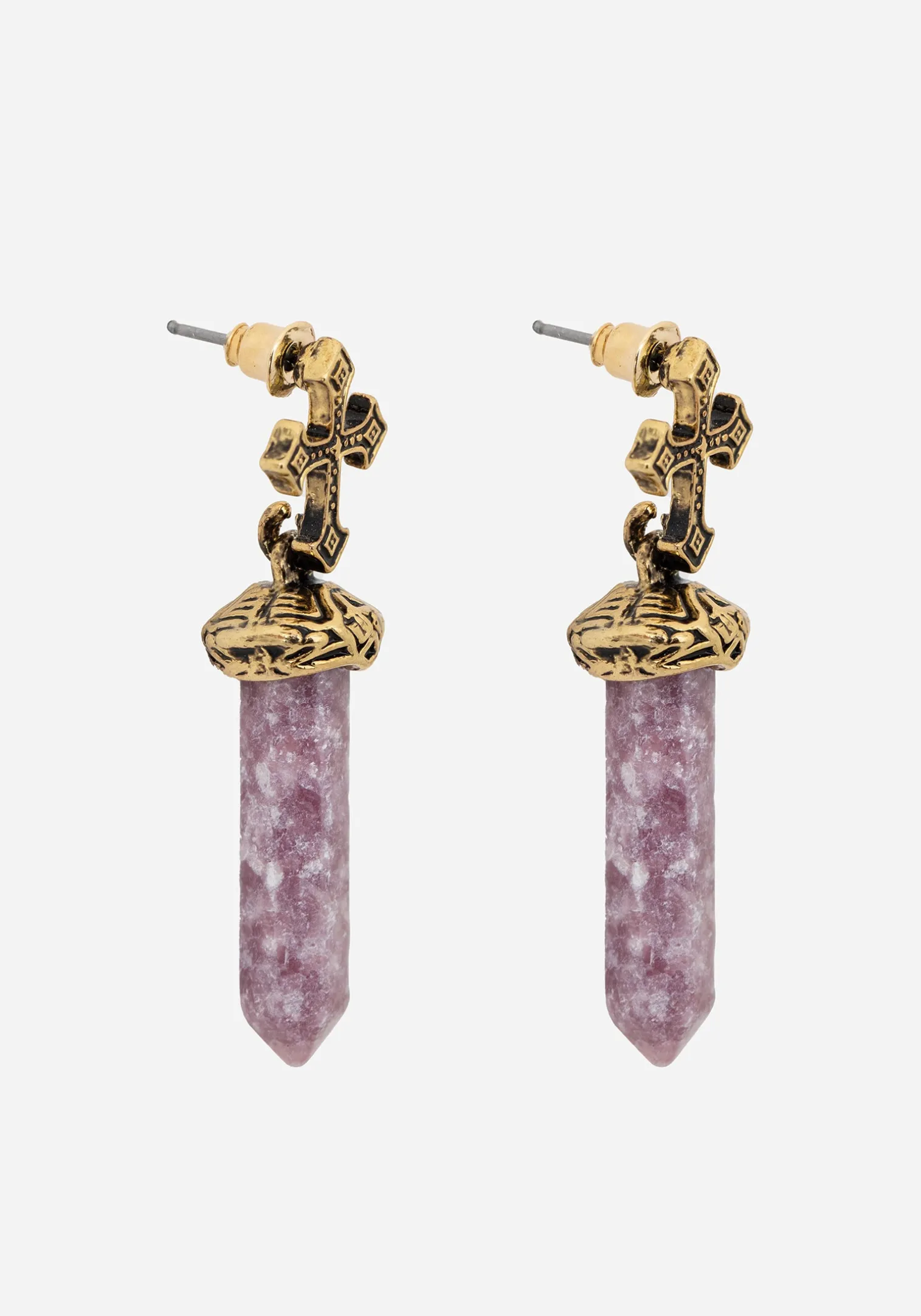 Vallum Cross Shard Earrings