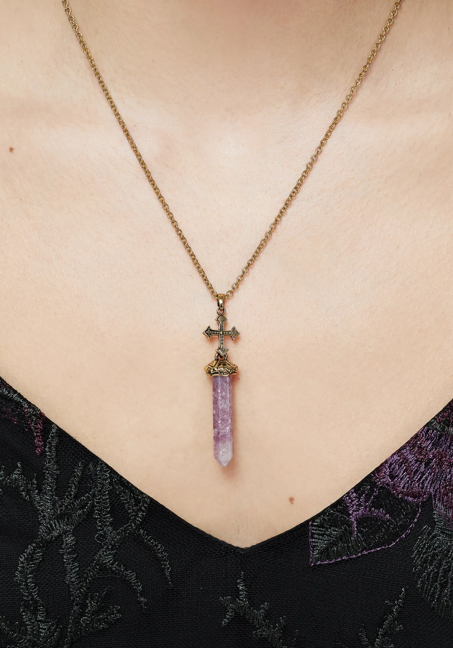 Vallum Cross Shard Necklace